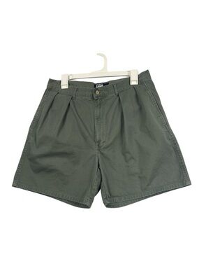 Polo Ralph Lauren Chinos Shorts 30” Olive Andrew Cotton Pleat VTG 90s Utility